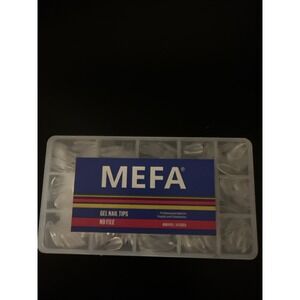 Mefa Gel Nail Tips 600 Pc 15 Sizes Professional Nail ArtSupply & Extensions New